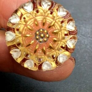 FRENCH ANTIQUE REPLICATED BUTTONS WITH 18K GOLD